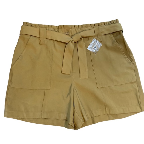 Nine West Shorts Nwt Nine West High Rise Cargo Shorts Olive Xl